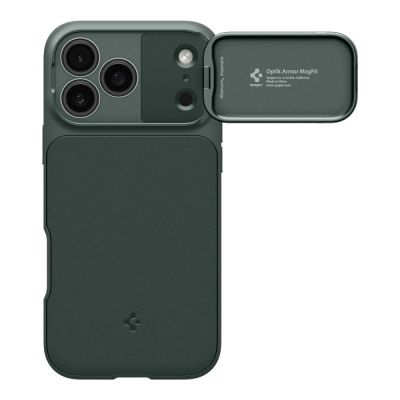 2. Spigen Optik Armor MagSafe Case für iPhone 17 Pro - Grün
