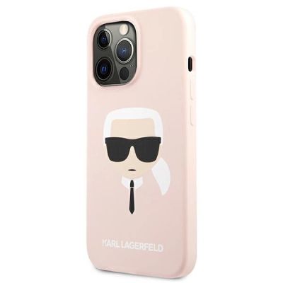 2. Karl Lagerfeld Silikon Karl`s Head Case für iPhone 13 Pro / 13 6.1" - Hellrosa