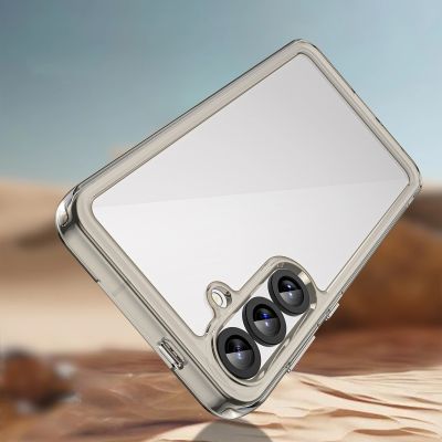 3. Outer Space Case für Samsung Galaxy A36 Cover mit flexiblem Rahmen - Halbtransparent, Schwarz