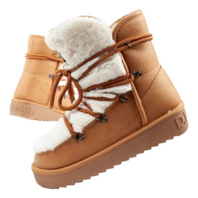 D.Franklin Damen Winter Schneestiefel, Modisches Fellfutter, Hoch