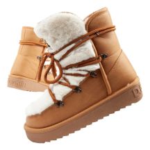 D.Franklin Damen Winter Schneestiefel, Modisches Fellfutter, Hoch