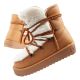 D.Franklin Damen Winter Schneestiefel, Modisches Fellfutter, Hoch