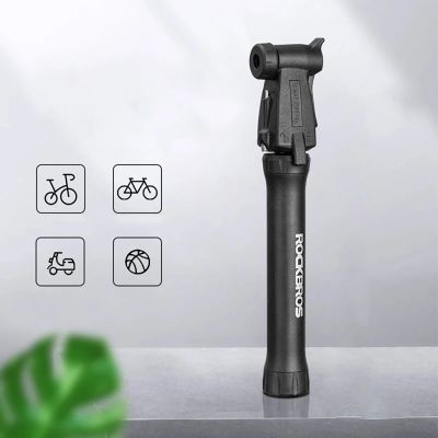 2. ROCKBROS TM-1701P 80 PSI Mini-Fahrradpumpe für Presta- und Schrader-Ventile – Schwarz