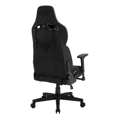 6. SENSE7 Sentinel Gaming-Stuhl, gepolsterter Sitz, Schwarz/Grau