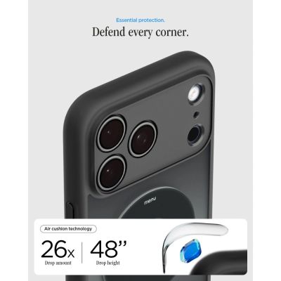 10. Spigen Ultra Hybrid MagSafe Hülle für iPhone 18 Pro / 17 Pro – Schwarz