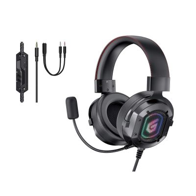 3. Conceptronic ATHAN03B Kabelgebundener Gaming-Kopfhörer mit Bügel, Schwarz