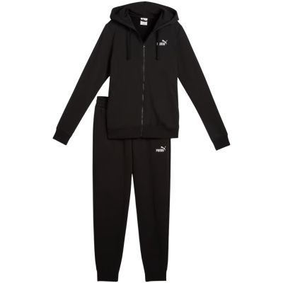Puma Kapuzen-Trainingsanzug mit durchgehendem Reißverschluss, Damen-Trainingsanzug, schwarz, 693993 01