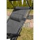 19. Klappbarer Gartenstuhl mit Sonnendach 173 x 52/65 x 110 cm, Grau