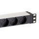 4. Equip 333293 PDU 8-fach Stromverteilereinheit 1U Schwarz, Silber