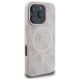 4. Guess 4G Ring Classic Logo MagSafe-Hülle für iPhone 16 Pro Max – Rosa