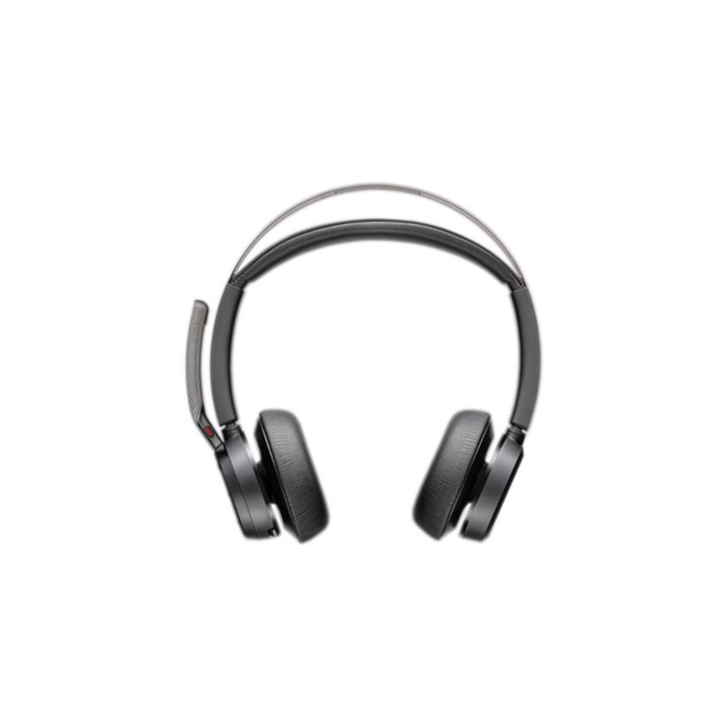 274. POLY Voyager Focus 2 Microsoft Teams-zertifiziertes USB-CC-Headset + USB-C/A-Adapter + Ladeschale