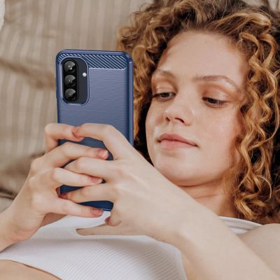 7. Carbon Case für Samsung Galaxy A26 - Blau