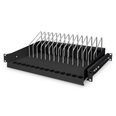 19" 4,5U 340mm Auszugsfach für Tablets, Laptops, Smartphones, RAL 9005