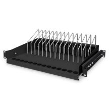 19" 4,5U 340mm Auszugsfach für Tablets, Laptops, Smartphones, RAL 9005