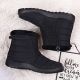 15. Waterproof snow boots with a zipper NEWS W EVE181A black