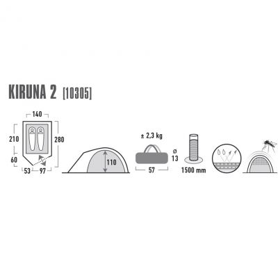 6. High Peak Kiruna 2 Zelt 10305