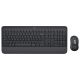 4. Logitech Signature MK650 Combo für Unternehmen: Tastatur und Maus (Büro, Bluetooth, QWERTZ, American International, Graphit)