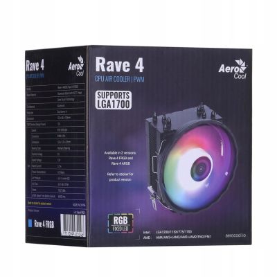 3. AEROCOOL PGS RAVE 4 FRGB PWM 4P Kühlung