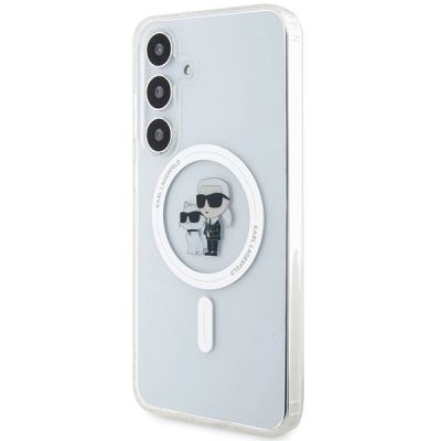 2. Karl Lagerfeld IML Karl&Choupette MagSafe Hülle für Samsung Galaxy S24 – transparent