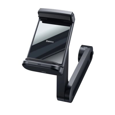 4. Baseus WXHZ-01 Qi-Wireless-Ladegerät 15W mit Kopfstützenhalterung fürs Auto – Schwarz