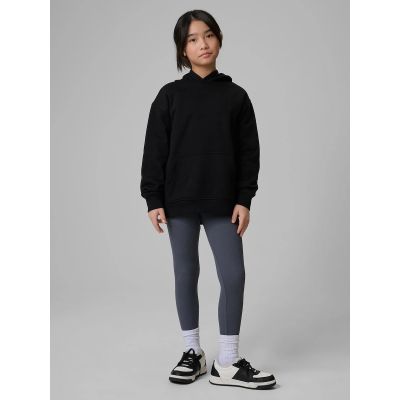 3. Lockerer Mädchen-Sweatshirt mit Kapuze 4F 4FJRMM00TSWSF2714-20S