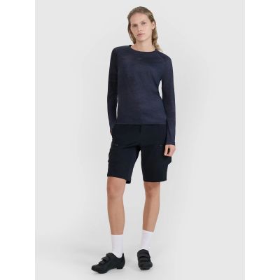 5. Schnelltrocknendes Damen-Radsport-Longsleeve 4F 4FWSS25TFLOF344-20A