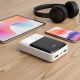 6. EVERACTIVE Powerbank 20.000 mAh, 2x USB, 1x USB-C 22,5 W, QC4+, LCD, Weiß EB-20Q