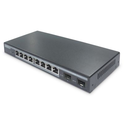 8. Managed L2-Switch mit 8 Gigabit-PoE-Ports und 2 SFP-Ports