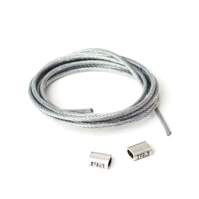 Prosharp Stahlseil mit Klemmen