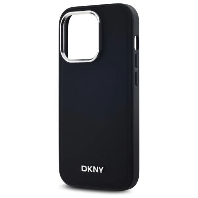 6. DKNY Plain Logo MagSafe Hülle für iPhone 14 Pro – Schwarz