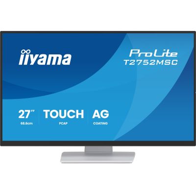 4. iiyama ProLite T2752MSC-W1AG Computermonitor 68,6 cm (27") 1920 x 1080 px Full HD LCD-Touchscreen Weiß