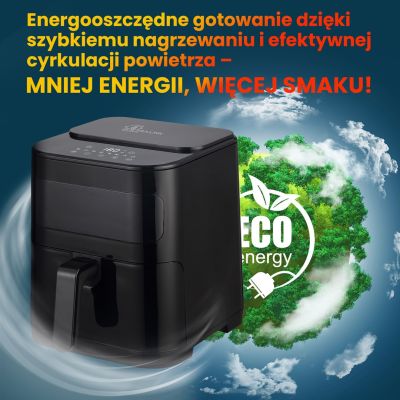 20. Extralink Heißluftfritteuse 5,2 l EU SJ-520 Einzeln 5,2 l Heißluftfritteuse Schwarz