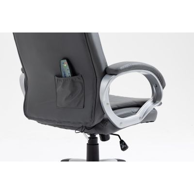 8. Activejet beheizter Massage-Bürostuhl YK7304 Grau