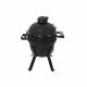 3. Kamado Bono Picnic Keramikgrill, 13 Zoll, Kamado-Grillwagen, Holzkohle (Brennstoff), Schwarz