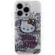 3. Hello Kitty IML Kitty On Bricks Graffiti Hülle für iPhone 15 Pro – weiß