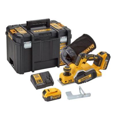 3. DeWALT DCP580P2 Handhobel, Schwarz/Gelb, 15000 U/min