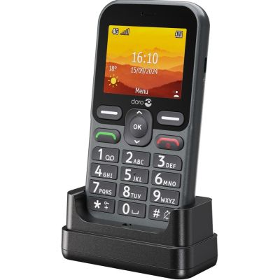 6. Doro Leva L10 6,1 cm (2,4") 120,7 g Schwarz Funktionshandy