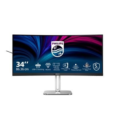 2. Philips 5000 Serie 34B2U5600C/00 Computermonitor 86,4 cm (34") 3440 x 1440 px Dual QHD LCD Grau