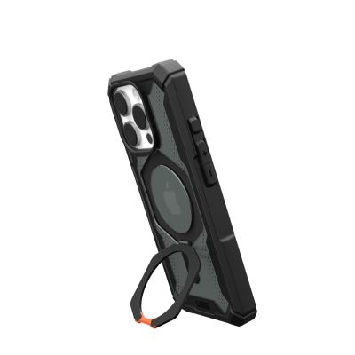 2. UAG Plasma XTE Magsafe Schutzhülle mit Ständer für iPhone 16 Pro, kompatibel mit MagSafe (Schwarz/Orange)