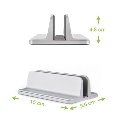 2. TECHLY 17" VERTIKALER LAPTOPSTÄNDER MIT BREITENANLAGE