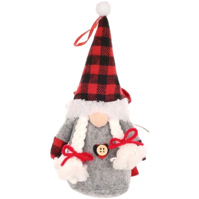 19. Dekorativer Weihnachtsmann mit Geschenktüte, 20 cm, Mädchen