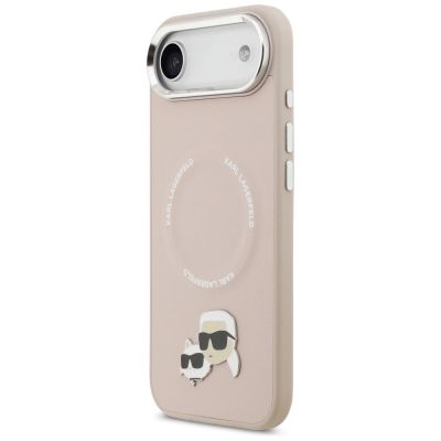 2. Karl Lagerfeld Karl & Choupette Pins MagSafe Case für iPhone Air Pink