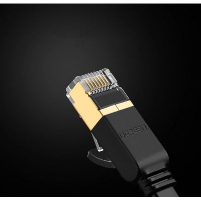13. Ugreen Internet Netzwerkkabel Ethernet Patchkabel RJ45 Cat 7 STP LAN 10 Gbps 3m Schwarz (NW106 11262)