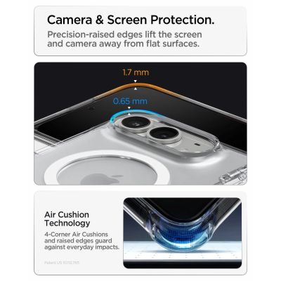 13. Spigen Ultra Hybrid Pro MagSafe Hülle für iPhone Duo – Transparent und Weiß