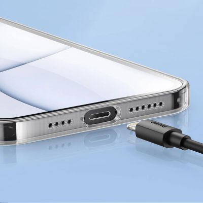 18. Baseus Frosted Glass Case Cover für iPhone 13 Pro Max Hardcover mit Gelrahmen Transparent (ARWS000802)