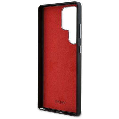 7. DKNY Leather Heart of NY Schutzhülle für Samsung Galaxy S25 Ultra, Schwarz