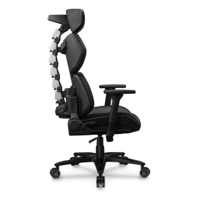 COUGAR Terminator Elite Gaming-Stuhl, gepolsterter Sitz, Schwarz, Silber