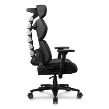COUGAR Terminator Elite Gaming-Stuhl, gepolsterter Sitz, Schwarz, Silber