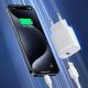 3. Joyroom JR-TF4 18W Wandladegerät mit 3A USB-A - USB-C 1m Kabel - weiß