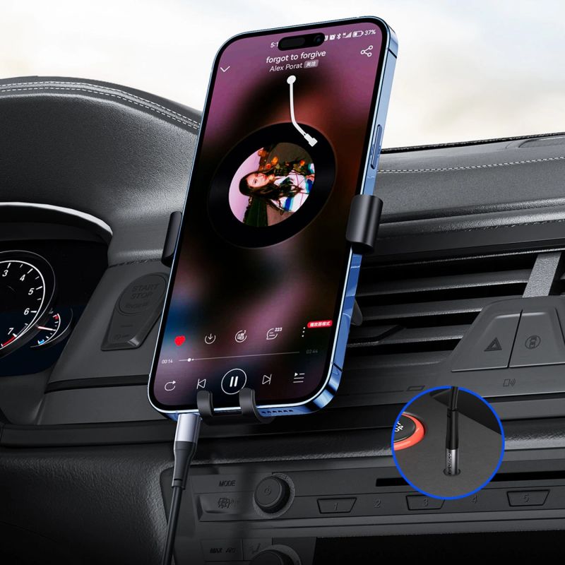 2. Orico AXC-02 USB-C-auf-3,5-mm-Klinken-Audiokabel, 20 cm – Schwarz